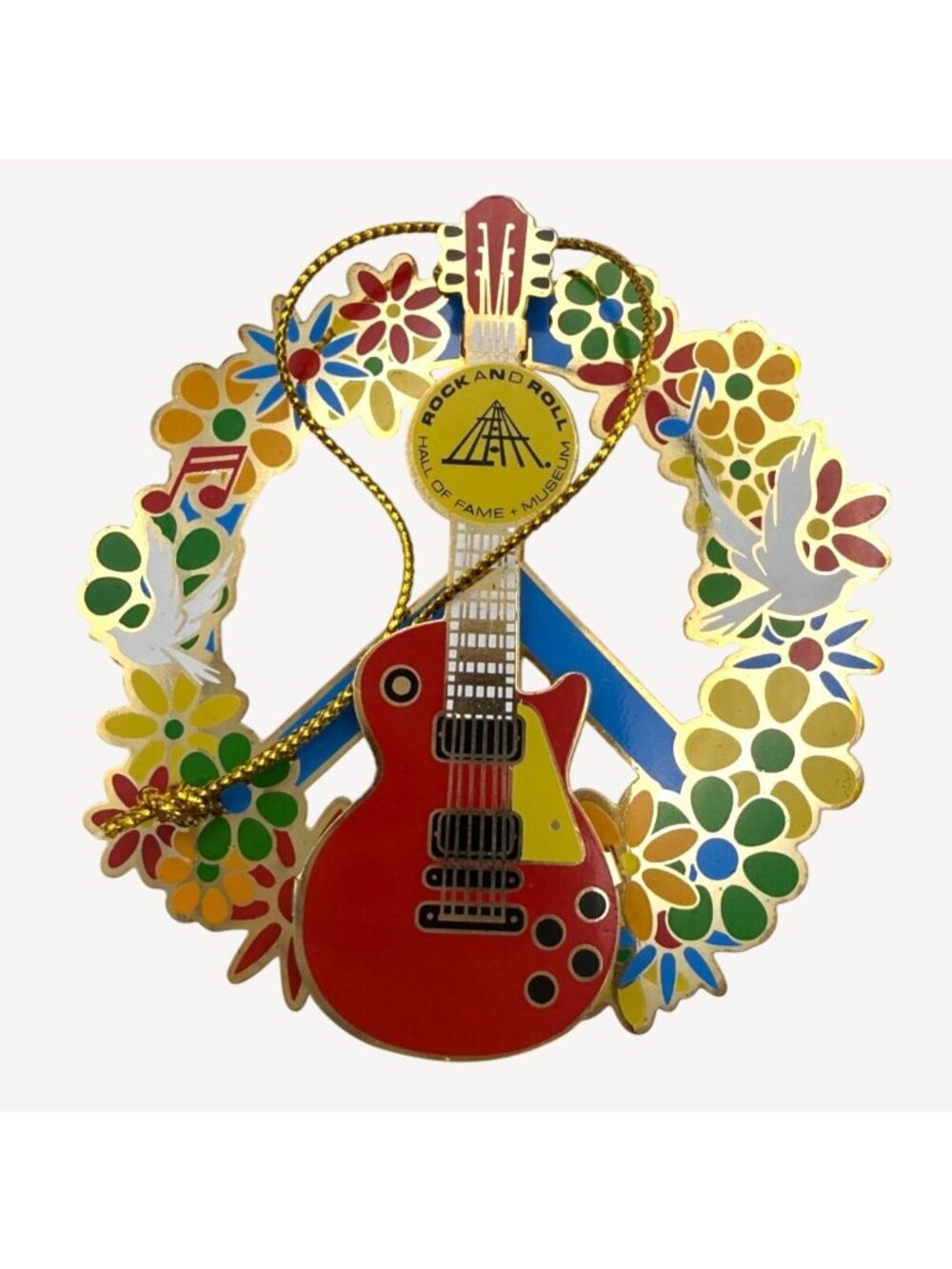 Rock And Roll Hall Of Fame Peace Sign Commemorative Ornament & Presentation Box